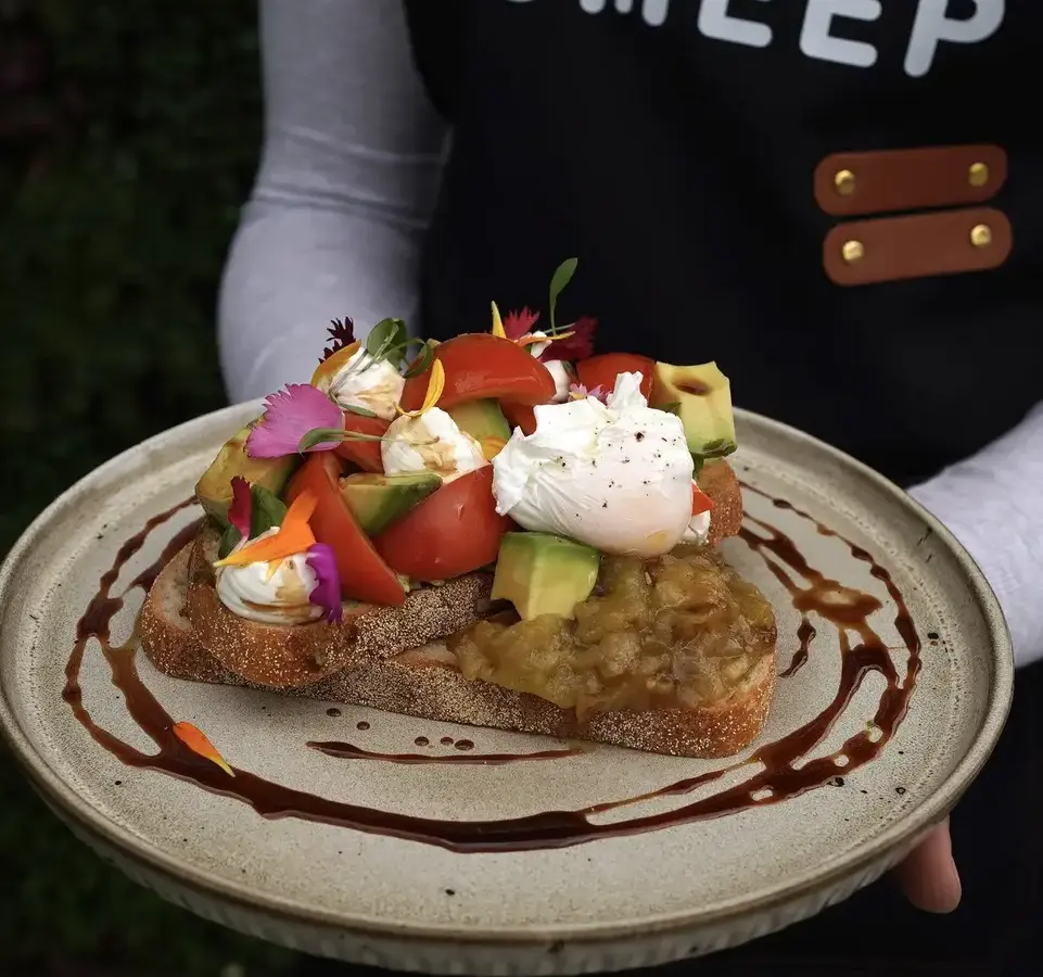 Seasonal brunch dish at Lost Sheep Cafe