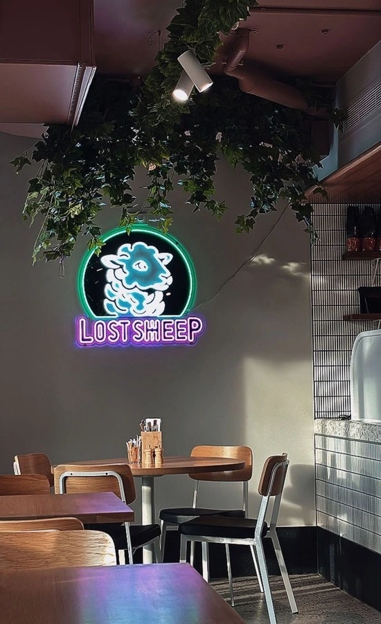 Inside Lost Sheep Cafe in Ivanhoe